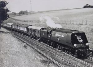 Golden Arrow - post Nationalisation hauled by Merchant Navy class engine - Thanks to Norman Johnson