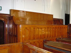 Court Hall Jury Box, Maison Dieu, where the Inquest jury sat