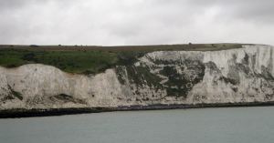 Langdon Cliffs with Swingate Down behind where the airfield was situated. Alan Sencicle
