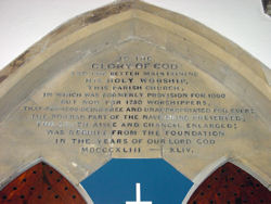 St Mary's Church - Commemoration of refurbishment 1843