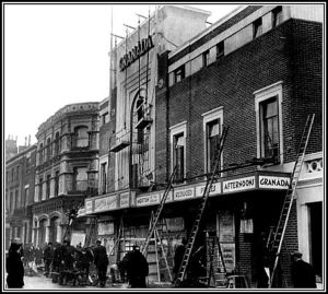 Granada being repaired following shell attack in September 1942 Granada being repaired following shell attack in September 1942