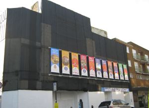 Granada Cinema resplendent with Banners on local touris attractions. October 2013 Granada Cinema resplendent with Banners on local touris attractions. October 2013