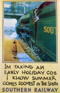 Southern Railway Poster - Thanks to East Lancashire Railway