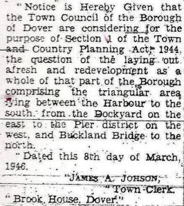 Compulsory Purchase Notice 08.03.1946
