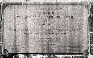 Official opening of the Admiralty Harbour, Eastern Arm. Stone laid by the Prince of Wales 15.10.1909