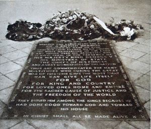 Tomb of the Unknown Warrior, Westminster Abbey. Doyle collection
