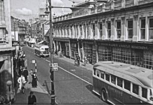 Co-operative on Biggin Street on the right. Ministry of Information 1940