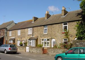 Former paper workers cottages on London Road near the corn mill, Buckland. Alan Sencicle