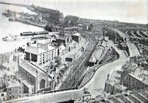 Pier District 1935 showing the Viaduct. W Fuller - Dover Library Pier District 1935 showing the Viaduct. W Fuller - Dover Library