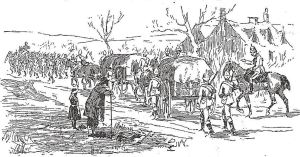  Volunteers Marching Column with Transport Waggons - Penny Illustrated 28.03.1891