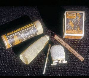 19th Century Gas Mantles - courtesy of Barry Wilkinson.