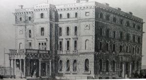 Lord Warden Hotel shortly after opening in September 1853.