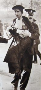 Suffragette removed from a demonstration Thanks to Eveline Robinson