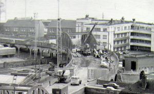 Demolition of the original Viaduct in 1973. Demolition of the original Viaduct in 1973.