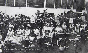 Womens' March prior Edward VII coronation 17.06.1911. Dover Library