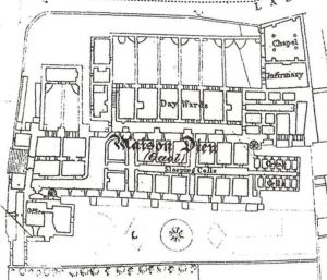 Plan of Maison Dieu Gaol 1867-1878