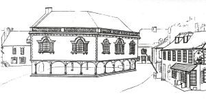 Dover's then Town Hall in the Market Square. Dover Museum Dover's then Town Hall in the Market Square. Dover Museum