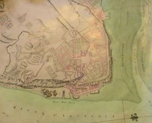 Plan of Quebec circa 1758
