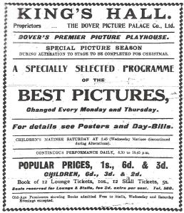 Kings Hall Biggin Street - Dover Times 21.11.1912