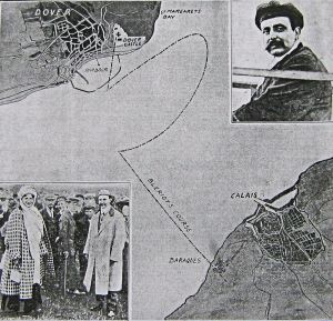 Louis Blériot's flight across the Channel - the Daily Graphic 26 July 1909. Dover Library