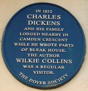 Dover Society Plaque to Charles Dickens, Camden Crescent.