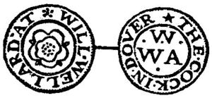 Token c1700 from the Cock Inn and brewery, Strond Street. Thanks to Paul Skelton