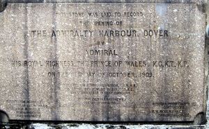 Admiralty Harbour final stone laid by George Prince of Wales later George V (1910-1936) on 15 October 1909. LS 2010
