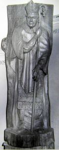  Bob Forsyth - St Richard of Chichester carved in 1955 in the Maison Dieu