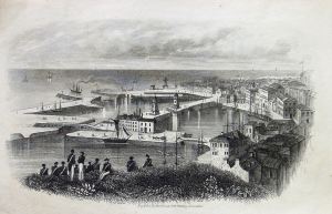 Dover Harbour c1850 from Western Heights. Dover Library Dover Harbour c1850 from Western Heights. Dover Library