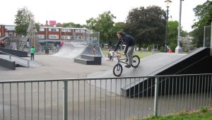 The extended Skate Board Park in Pencester Gardens that opened in 2007. LS 