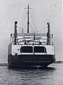 Twickenham Ferryleaving port from advertising leaflet c1934. Dover Library