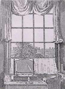 View from a bedroom window in Gunman Mansion by George Jarvis