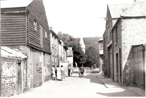 Former Caroline Place where Stembrook car park is today. Dover Library