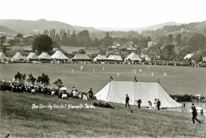 Cricket at Crabble Athletic Ground pre-WWI. Dover Museum