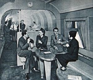 Golden Arrow - post-war publicity shot of the 'Trianon' cocktail bar