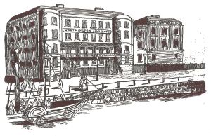 Ship Hotel circa 1834 by Lynn Candace Sencicle