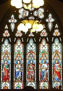 Kingsford Window above the main entrance into the Stone Hall