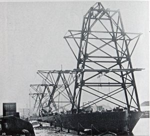 Spanish Prince being converted into a blockship, sunk March 1915. Alan Sencicle Collection