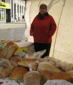 Angela of Gomes Patisserie, Market Square 2014 Angela of Gomes Patisserie, Market Square 2014