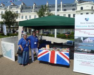 Dover Greeters Denise Smith and Mary Griffin - Dover Regatta 2014