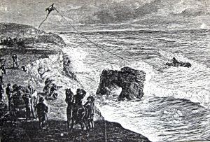 Lieutenant George Life-Kite from land from Lt G S Nares’ book Seamanship 1862