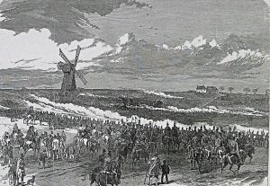 Attacking force near Guston - Illustrated London News 10.04.1869. Dover Library Attacking force near Guston - Illustrated London News 10.04.1869. Dover Library
