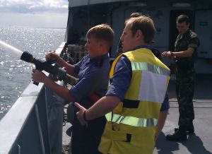 Dover Sea Cadet today at Sea. TS Lynx