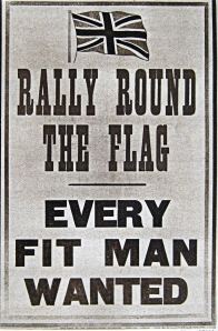 Recruiting Poster issued at the outbreak of World War I. Robinson Collection