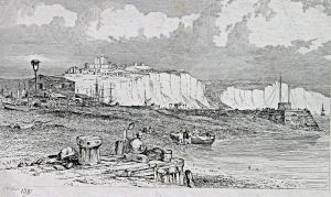 The Bason 1831 - Showing the silting problems. Dover Library
