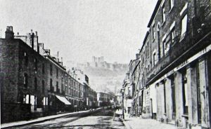 Castle Street c1900 Hills Coach factory right - Bob Hollingsbee Collection