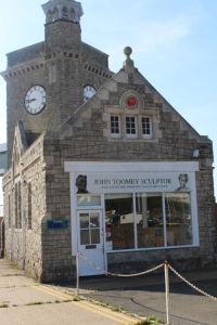 Rebuilt in c1890 Clock Tower behind what was the Lifeboat Station. Dover Harbour Board