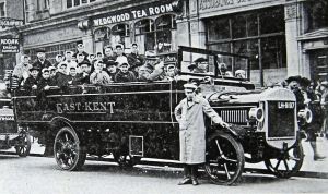 East Kent Bus c1920s of the type made by Palmers at the Cherry Tree Avenue works