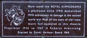 Hippodrome Plaque, Snargate Street since stolen. Alan Sencicle 2009