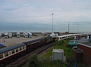 Town Station site today with the Tornado in foreground. Alan Sencicle 2009.